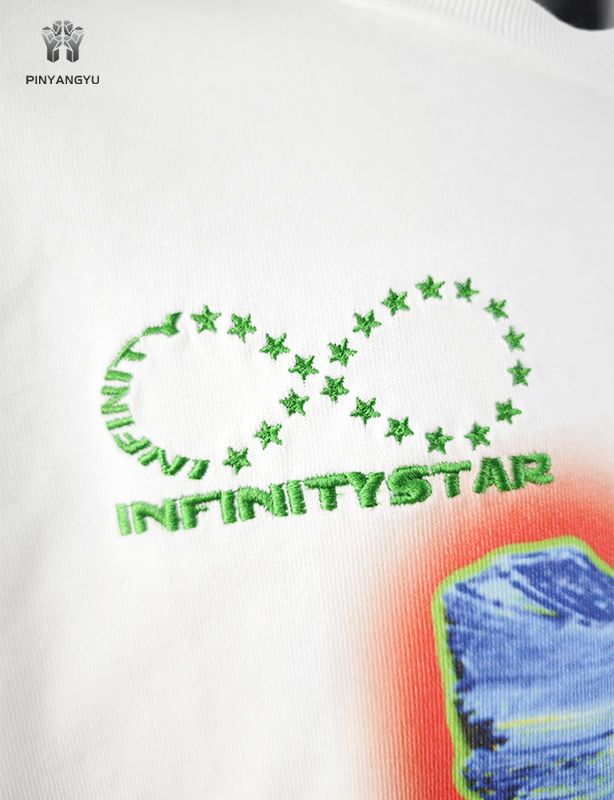 custom DTG printing and embroidery design oversize style