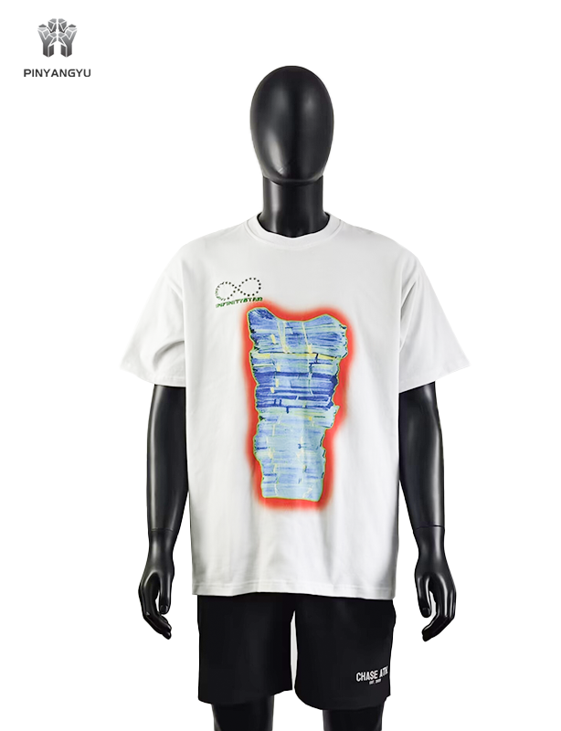 custom DTG printing and embroidery design oversize style