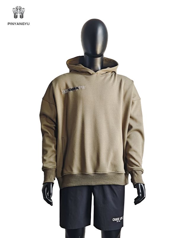 3D embroidery and plat embroidery hoodie