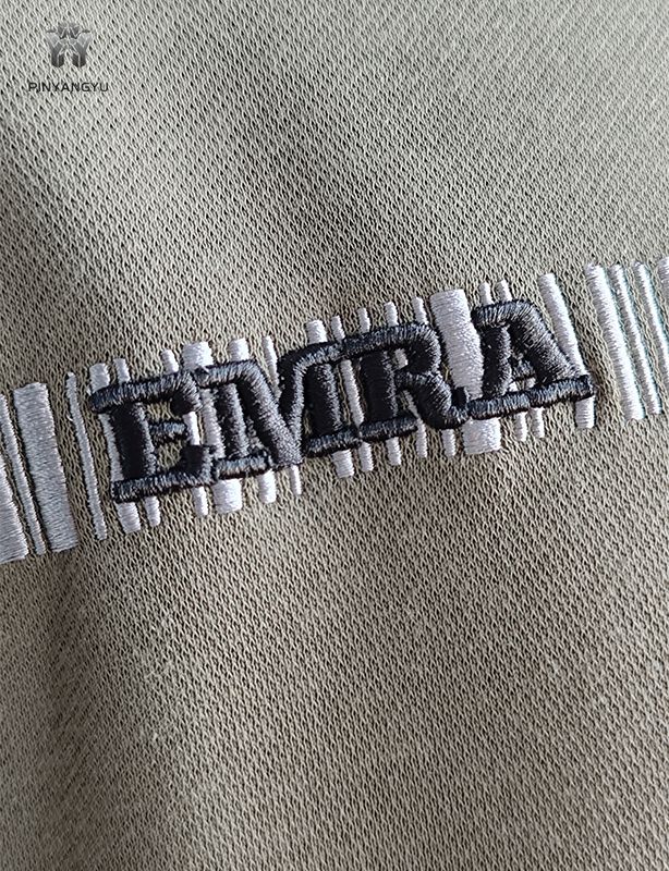 3D embroidery and plat embroidery hoodie