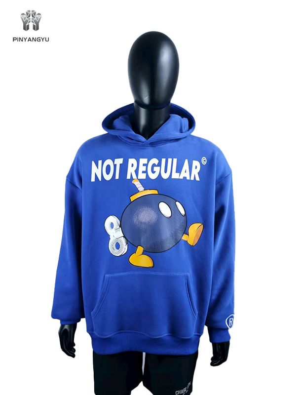 Screen printing and colorful logo design hoodie