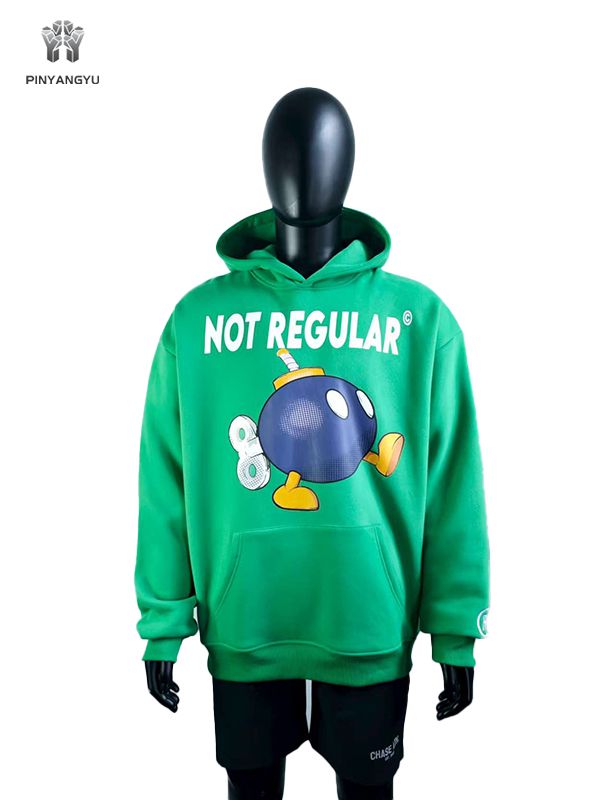 Screen printing and colorful logo design hoodie