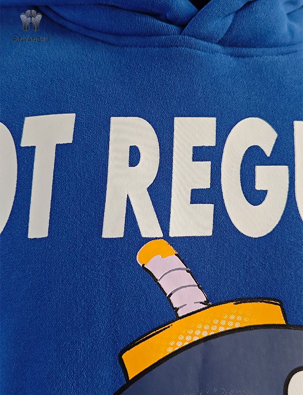 Screen printing and colorful logo design hoodie