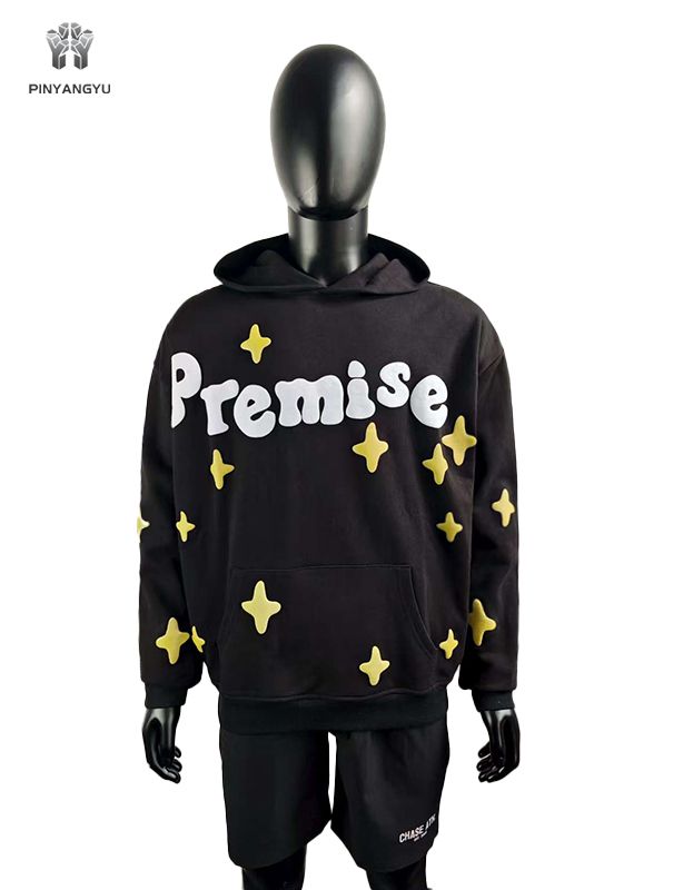 All around puff printing hoodie