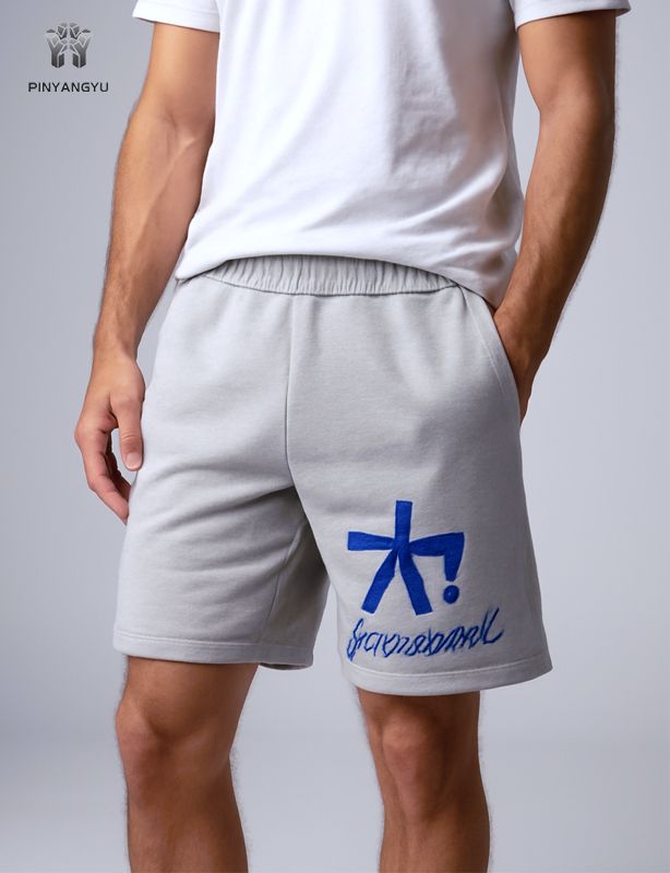 Summer New Style Casual  Elastic Waist Sports Shorts With Pockets Custom Screen Printing