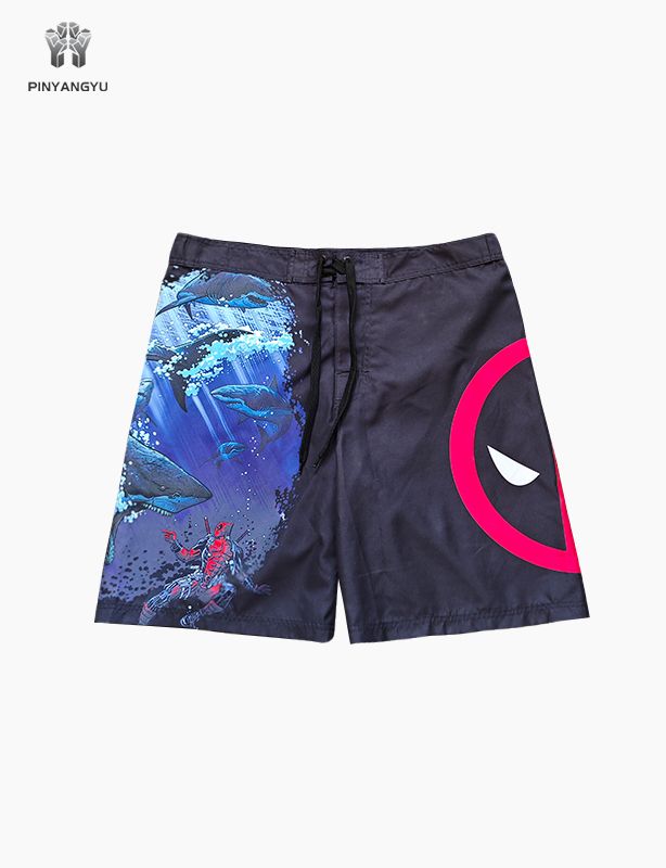 Screen printed custom comfortable fabric shorts