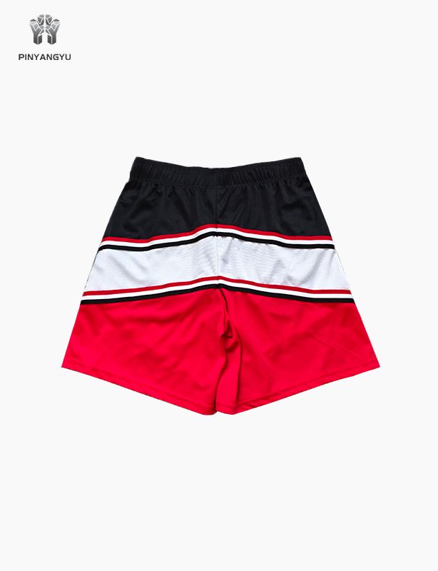 Custom logo Summer Quick Dry Men's Shorts Street Style Sublimated Swim Beach Shorts Double-layer Mesh Shorts with Drawstring