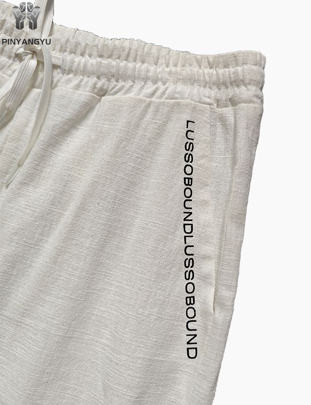 custom cotton and hemp fabric pants