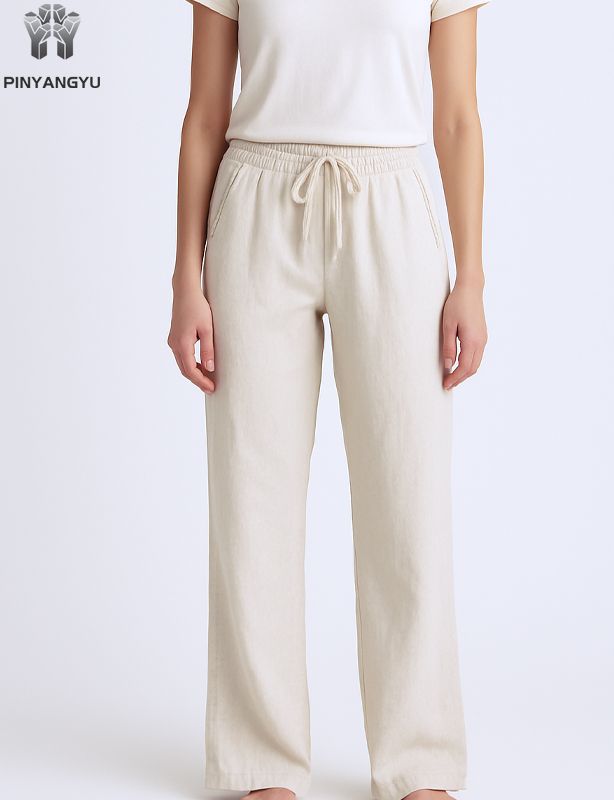 custom cotton and hemp fabric pants