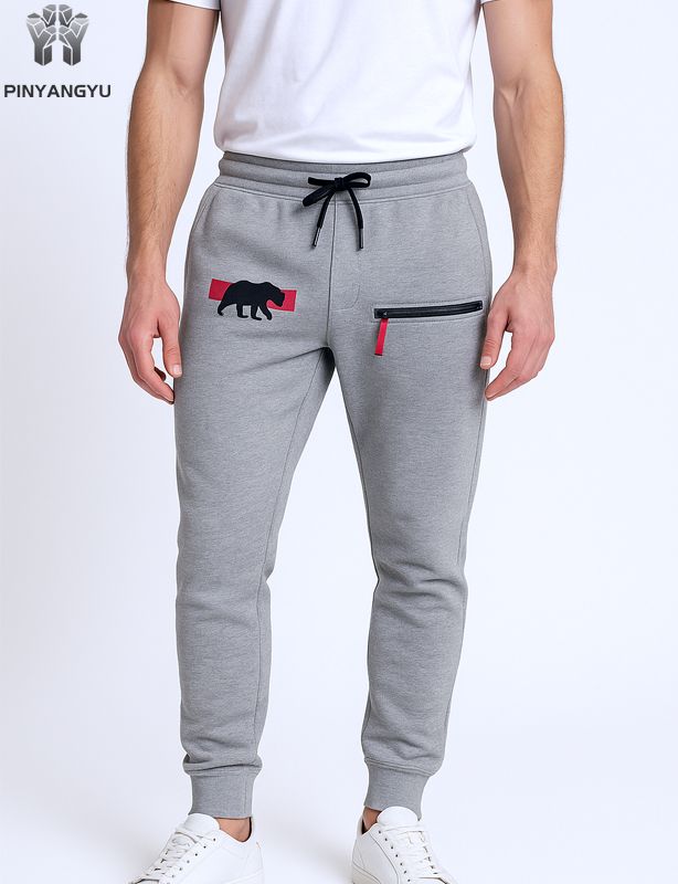 custom screen printing and zipper sweateroants