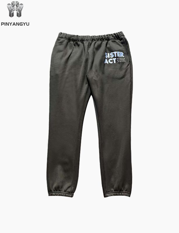 Wholesale High Quality Custom logo Cotton Straight Leg Baggy Men Sweatpants