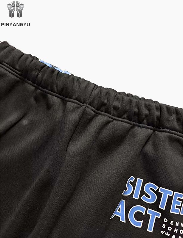 Wholesale High Quality Custom logo Cotton Straight Leg Baggy Men Sweatpants