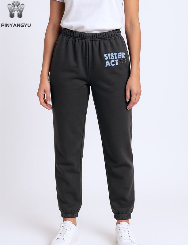 Wholesale High Quality Custom logo Cotton Straight Leg Baggy Men Sweatpants