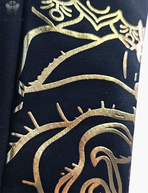 Rhinestone Design and Gold Stamping Design pants