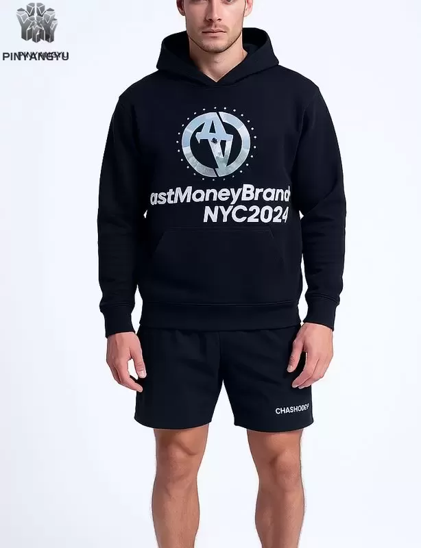 Trendy rhinestone hoodie for men and womens