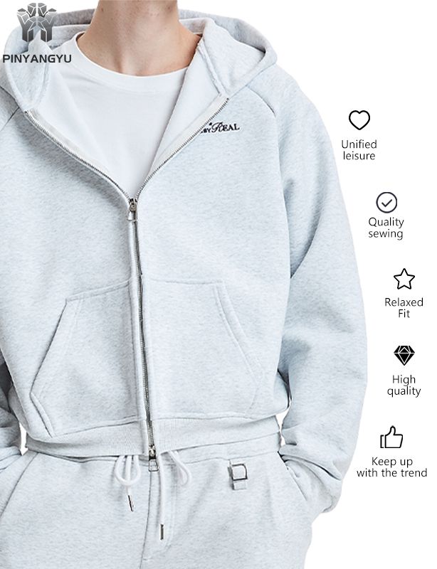 Breathable Linen Blend Zip Up - Custom Printed Hoodie, Unisex Relaxed Fit