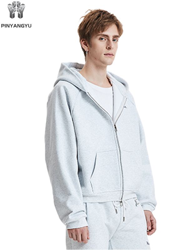 Classic White Full-Zip Hoodie for Men and Women | Soft Brushed Fleece, Cozy Casual Pullover for Everyday Streetwear