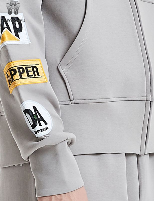 Men's/Women's Graphic Patchwork Embroidered Zip Hoodie | Streetwear Comfort