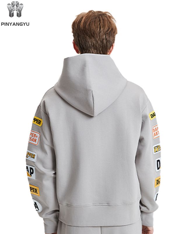 Men's/Women's Graphic Patchwork Embroidered Zip Hoodie | Streetwear Comfort