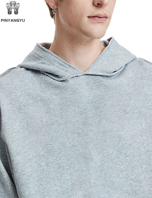 Effortlessly Cool Oversized Cropped Hoodie Set