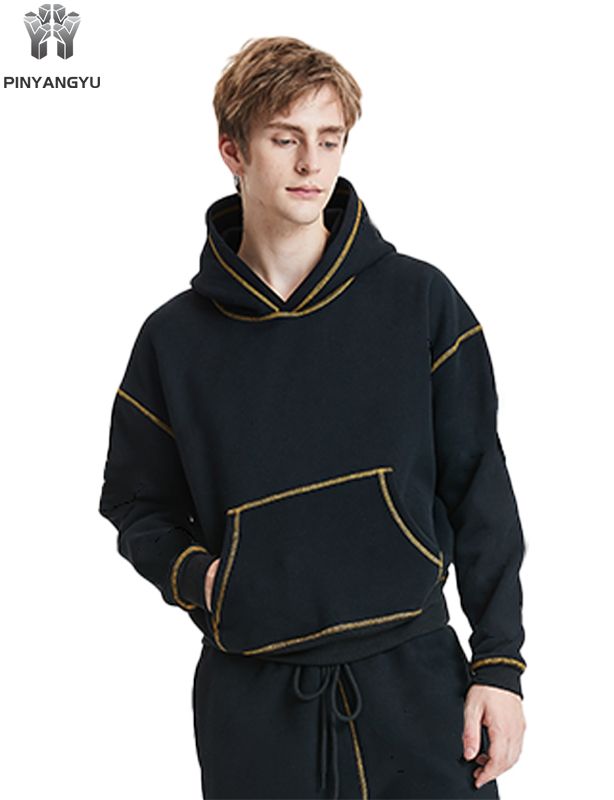 Spacious Pocket Custom Pullover Hoodie 