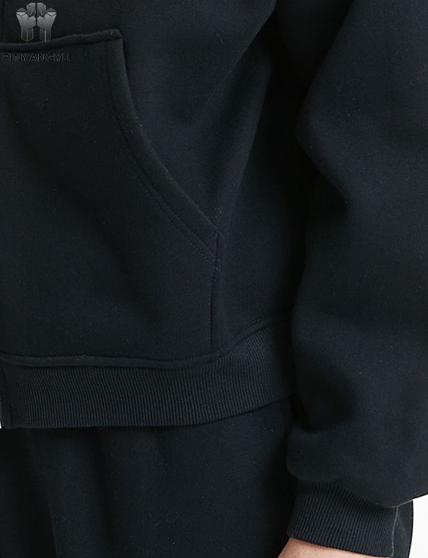 Customized printing process zipper hoodie for autumn and winter fashion and warmth
