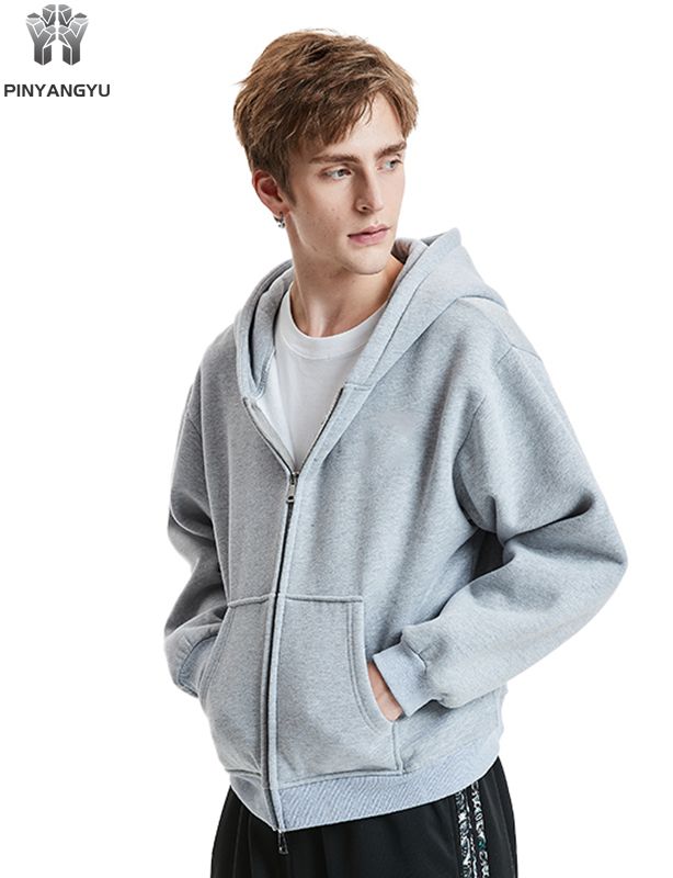 Breathable Linen Blend Zip Up - Custom Printed Hoodie, Unisex Relaxed Fit