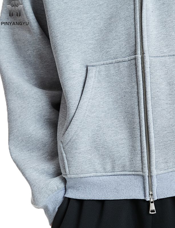Breathable Linen Blend Zip Up - Custom Printed Hoodie, Unisex Relaxed Fit