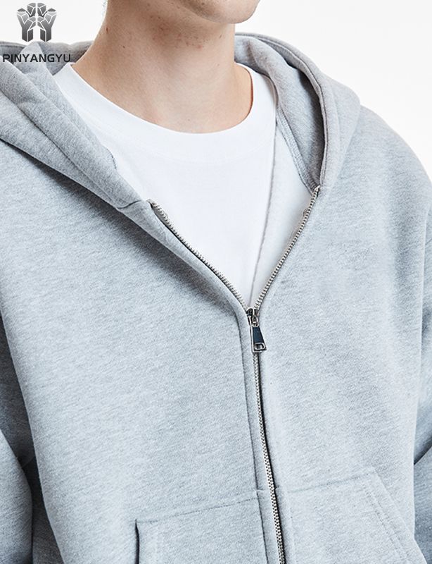Breathable Linen Blend Zip Up - Custom Printed Hoodie, Unisex Relaxed Fit