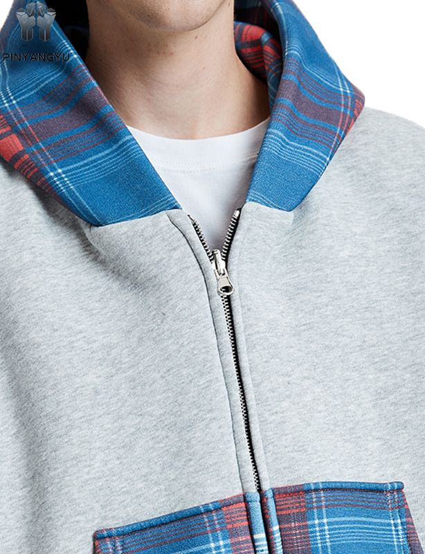 Artistic Print Zip Hoodie - Customizable on Soft Linen Blend, Unisex