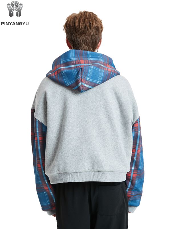 Artistic Print Zip Hoodie - Customizable on Soft Linen Blend, Unisex