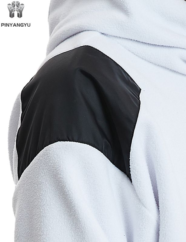 Custom Hoodie with High Neck and Unique Pocket Panels