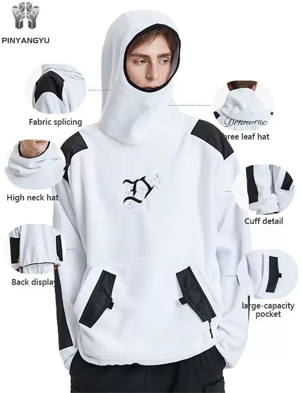 Hoodie with High Neck