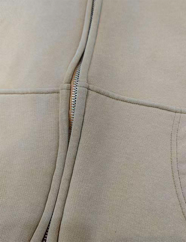 Custom Logo Fleece Embroidery Plain Cotton for Double Zip-Up Hoodie for Men Autumn Oversized Zipper Hoodies