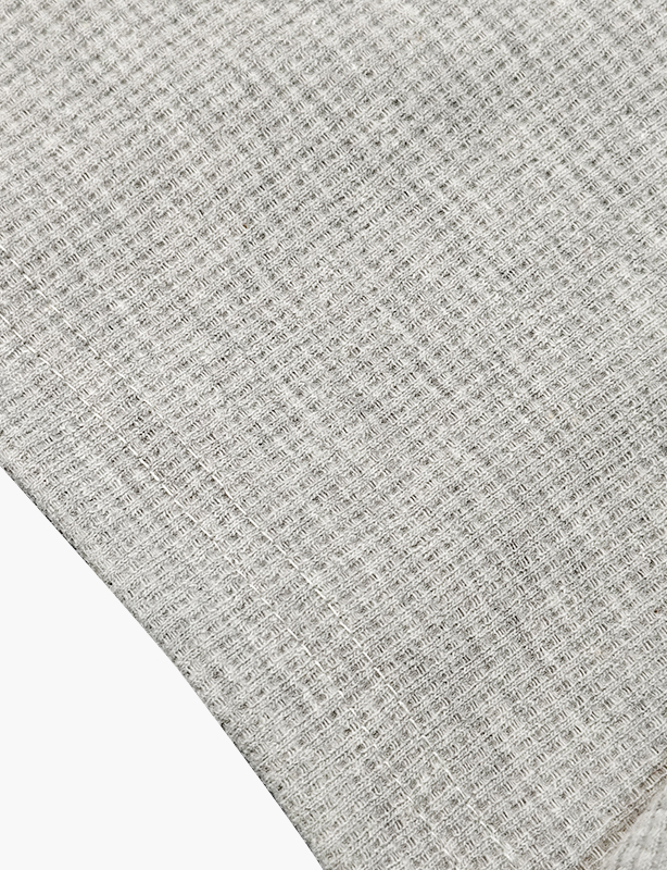 OEM Custom Streetwear Tshirts Waffled Long Sleeve Shirt Manufacturer Crop Box Fit Oversize Thermal for Men