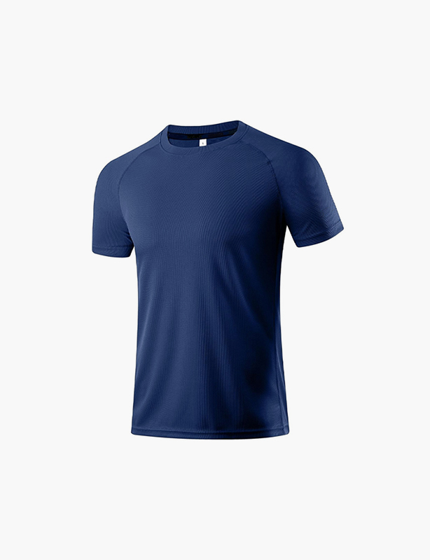 Custom Men's Breathable Sports Fabric T-Shirt Slim Fit Quick Dry Casual Athletic Custom Tee