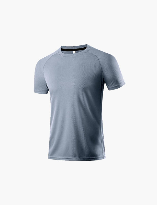 Custom Men's Breathable Sports Fabric T-Shirt Slim Fit Quick Dry Casual Athletic Custom Tee