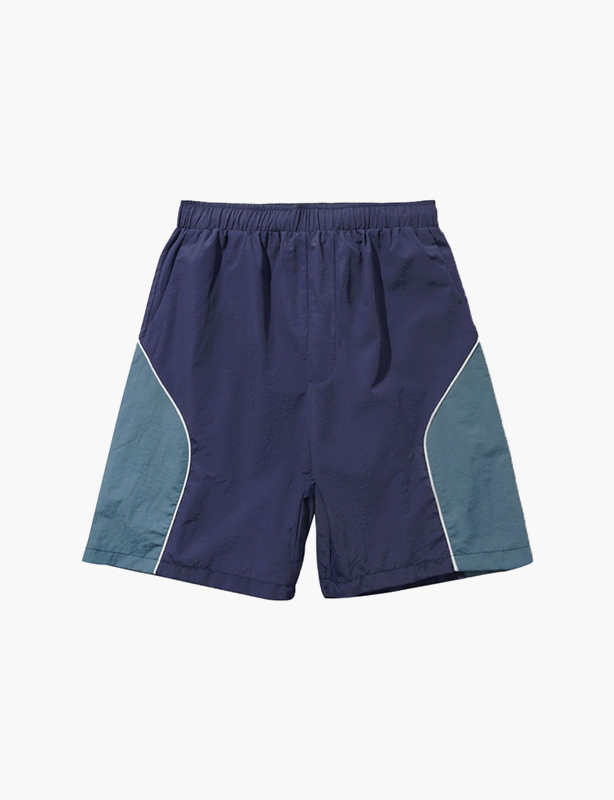 Lightweight Nylon Elastic Waist Shorts Quick Dry Breathable Loose Fit Casual Sports Lounge Shorts for Men Women