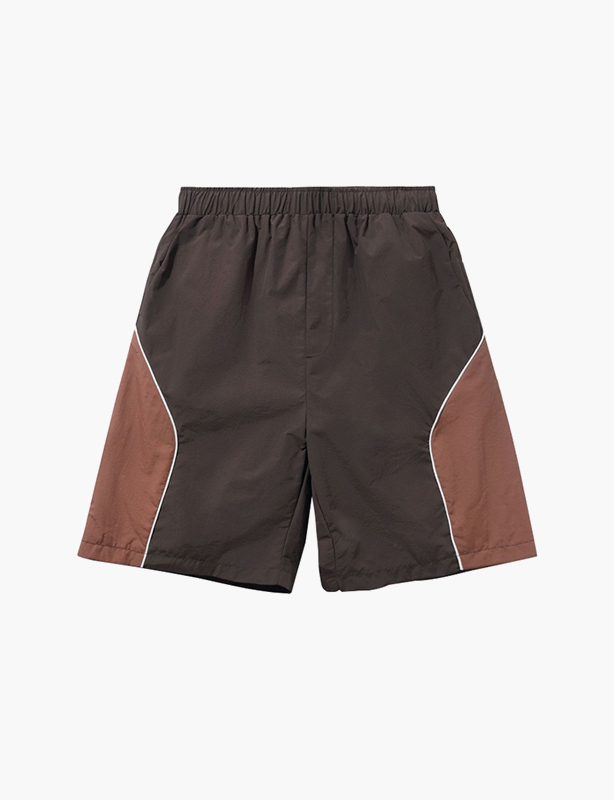 Lightweight Nylon Elastic Waist Shorts Quick Dry Breathable Loose Fit Casual Sports Lounge Shorts for Men Women
