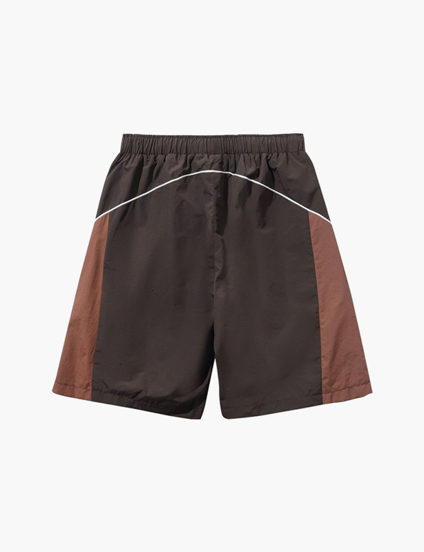 Lightweight Nylon Elastic Waist Shorts Quick Dry Breathable Loose Fit Casual Sports Lounge Shorts for Men Women