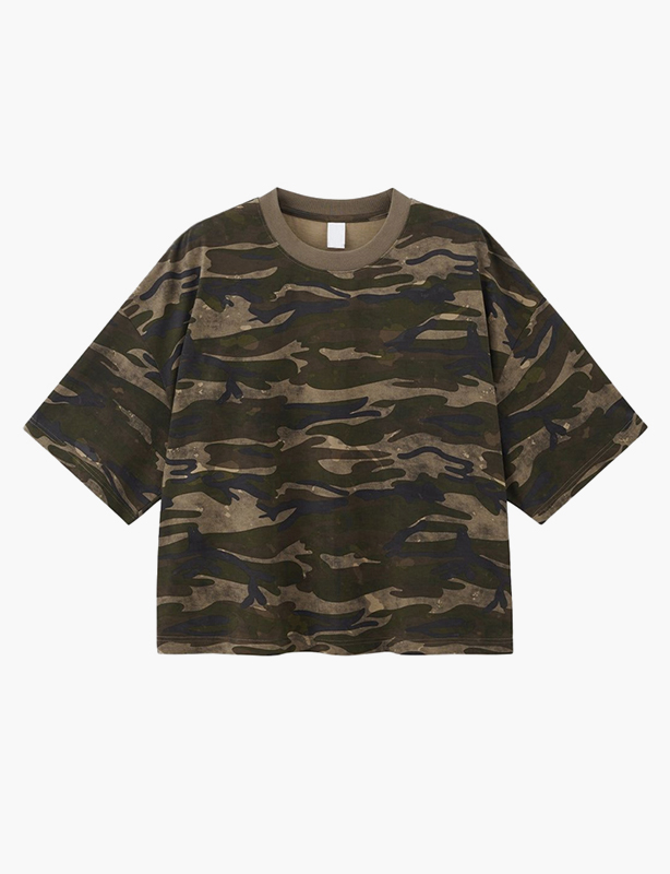 Unisex Custom Camouflage Series Two Piece Tracksuit Personalized Logo Printed Camo Long Sleeve Top and Elastic Waist Pants Casual Streetwear Matching Outfit for Men and Women