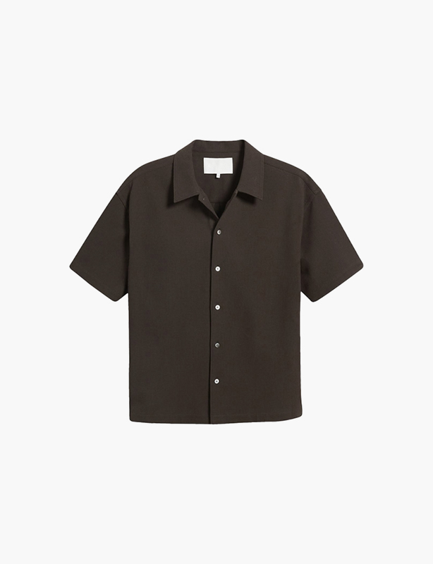 Custom Button Short Sleeve Shirt Personalized Logo Printed Casual Solid Color Fashion Unisex Summer Top