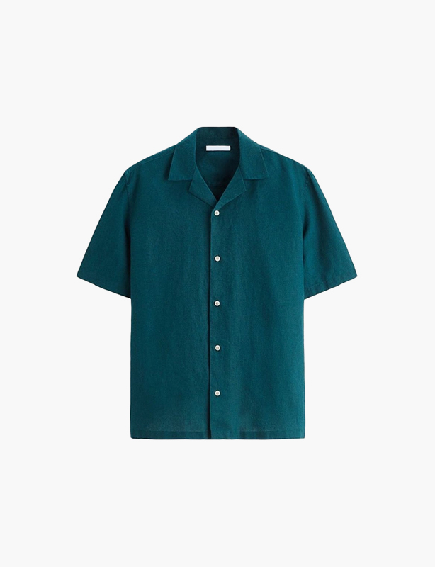Custom Button Short Sleeve Shirt Personalized Logo Printed Casual Solid Color Fashion Unisex Summer Top