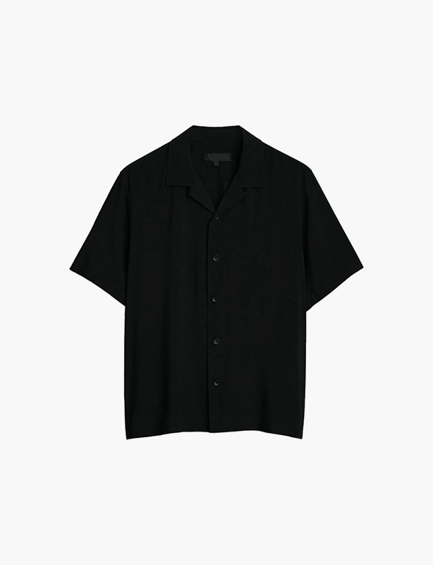 Custom Button Short Sleeve Shirt Personalized Logo Printed Casual Solid Color Fashion Unisex Summer Top