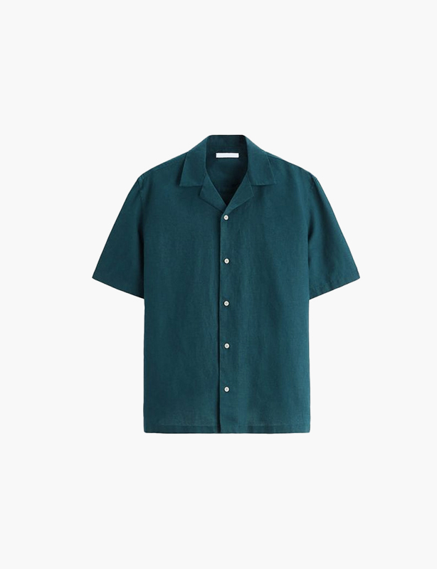 Custom Button Short Sleeve Shirt Personalized Logo Printed Casual Solid Color Fashion Unisex Summer Top