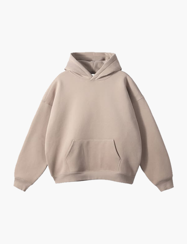 Personalized Solid Color Cotton Hoodie Custom Design Printing Long Sleeve Loose Fit Hooded Jacket Daily Wear Custom Apparel Dropshipping