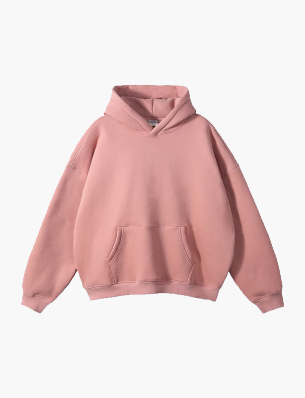 Personalized Solid Color Cotton Hoodie Custom Design Printing Long Sleeve Loose Fit Hooded Jacket Daily Wear Custom Apparel Dropshipping
