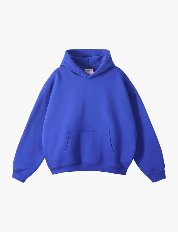 Personalized Solid Color Cotton Hoodie Custom Design Printing Long Sleeve Loose Fit Hooded Jacket Daily Wear Custom Apparel Dropshipping