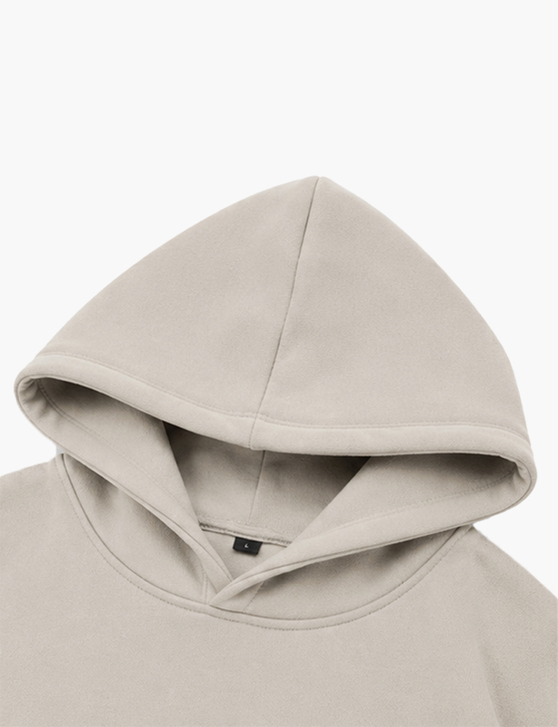 Classic Crewneck Cotton Pullover Hoodie | Everyday Casual Sweatshirt for Layering
