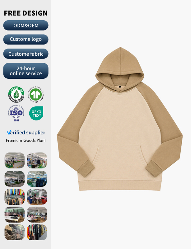 Contrast Hood & Sleeves Colorblock Custom Hoodie | Triple-Tone Paneled Cotton Pullover